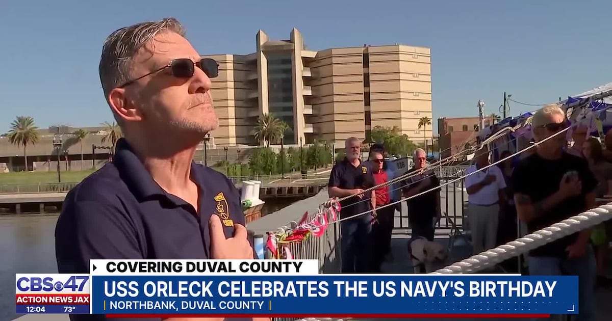 U.S.S. Orleck hosts ceremony to commemorate U.S. Navy’s 250th birthday – Action News Jax