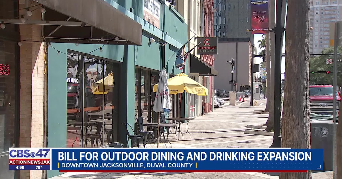 Local bill aims to expand outdoor dining and drinking options in downtown Jacksonville – Action News Jax