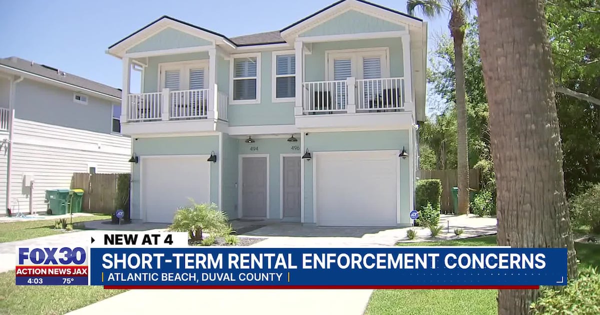 Atlantic Beach locals raise concerns over alleged illegal short-term rentals and city enforcement – Action News Jax