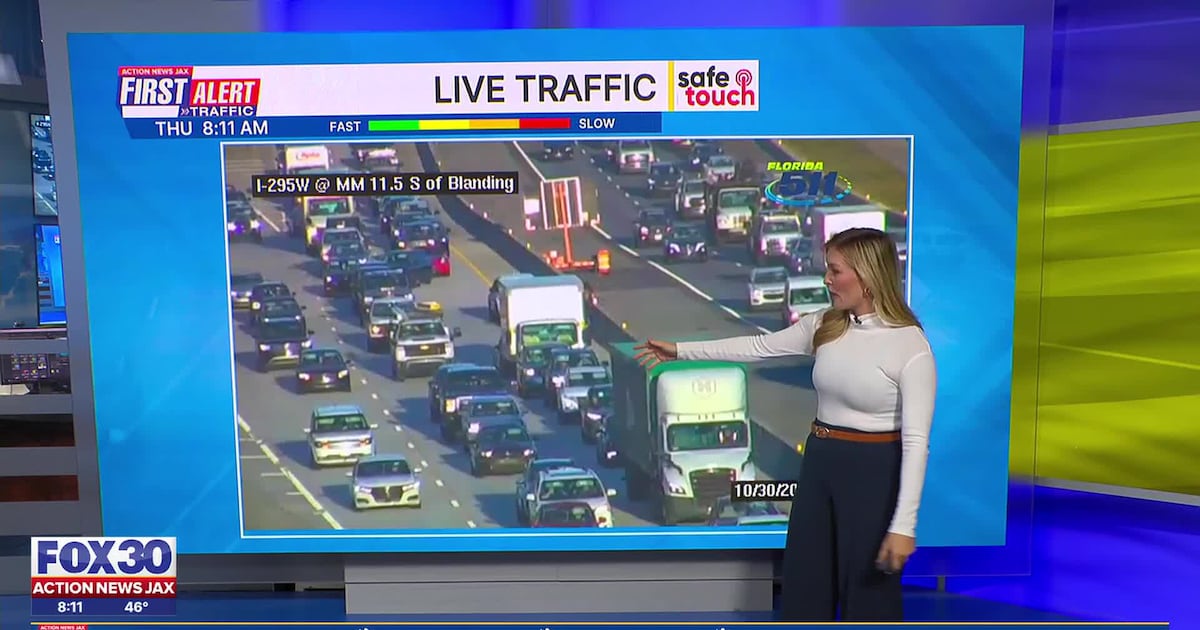 Crash causing major delays in Jacksonville at I-295, Blanding Blvd. – Action News Jax