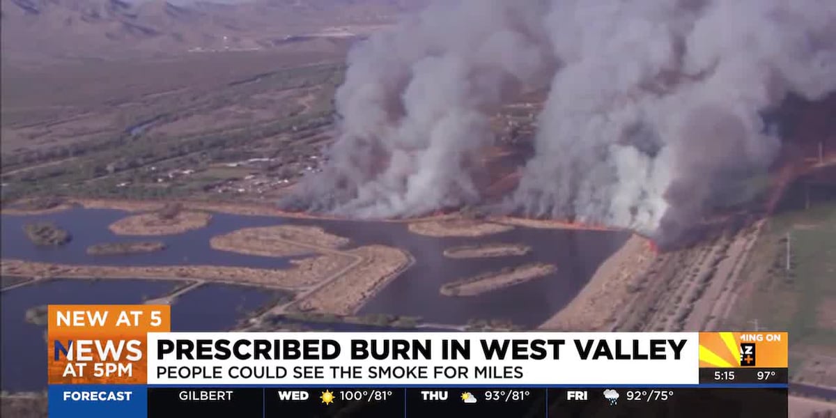 Firefighters called prescribed burn in west Phoenix a success