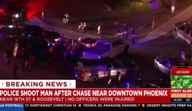 Dramatic police chase ends with officer-involved shooting in Phoenix