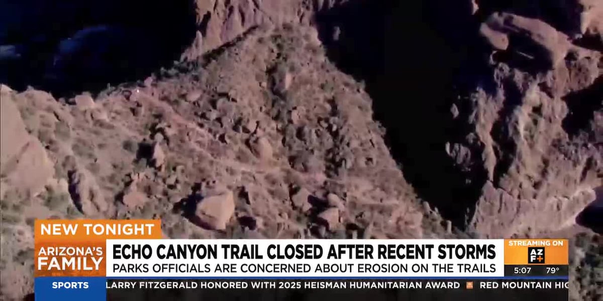 Storm damage shuts down popular hiking trail at Phoenix mountain