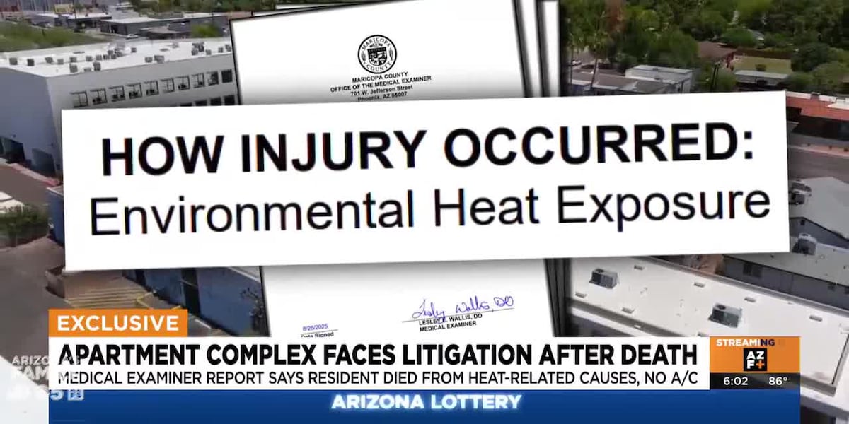 Phoenix apartment complex faces legal action after resident's heat-related death