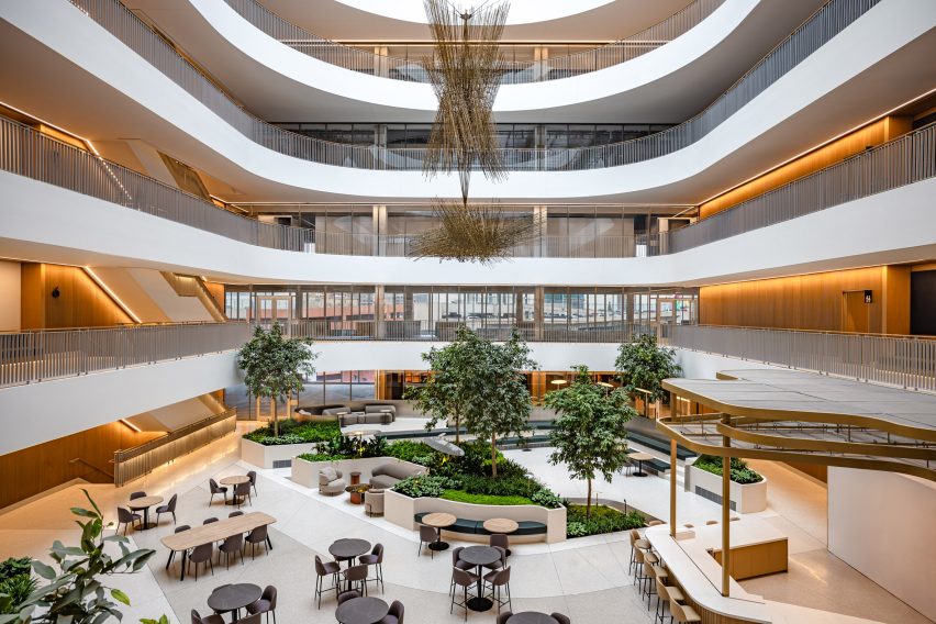 Atrium in office core