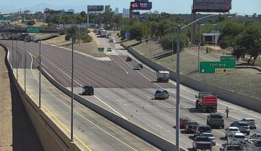 Part of I-10 in west Phoenix was closed after a midday crash on Wednesday, authorities said. (ADOT ...