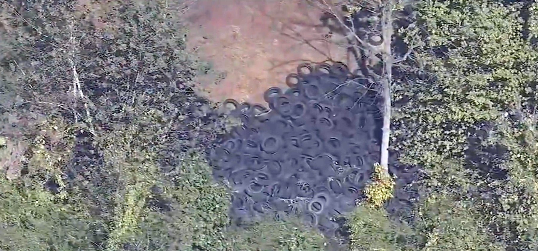 Hundreds of illegally dumped tires found near Philadelphia airport
