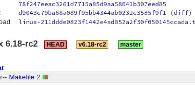 Linux 6.18-rc2 Git tag