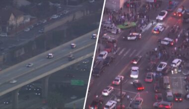 Police pursuit of assault suspects ends near large car meet in South LA – NBC Los Angeles