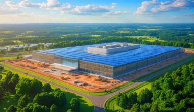 Illustration of Google's New Data Center Campus in West Memphis, Arkansas.