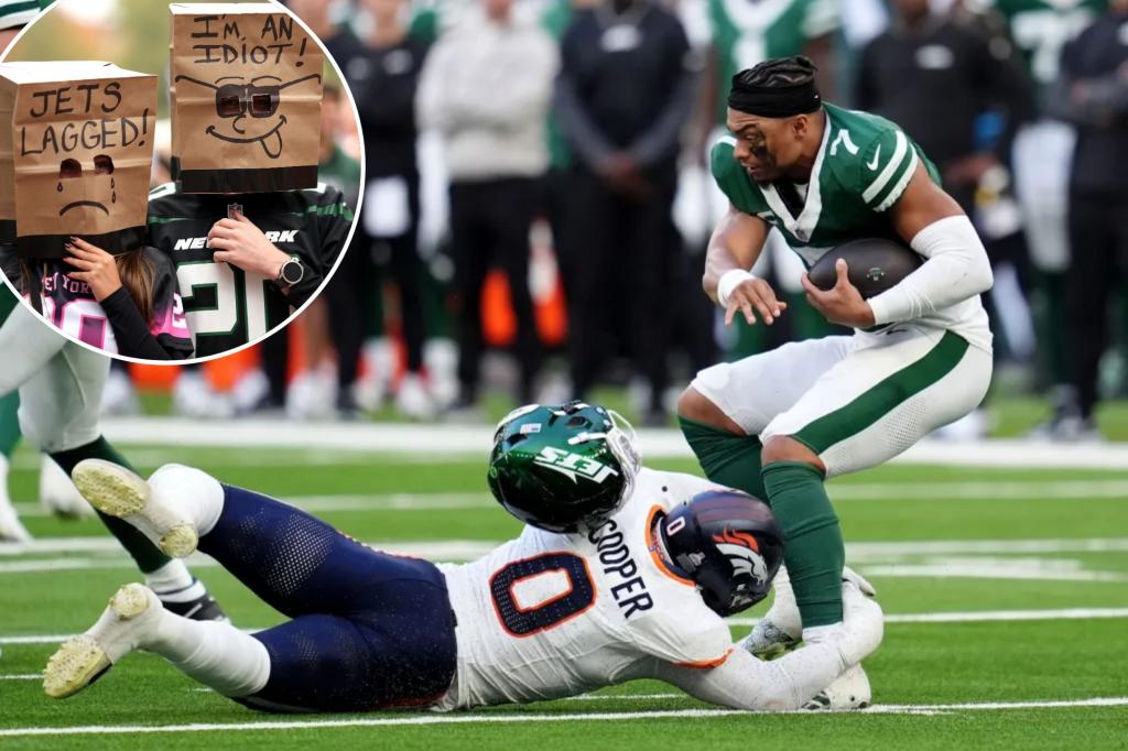 Jets lose like only they can in ugly London showing vs. Broncos