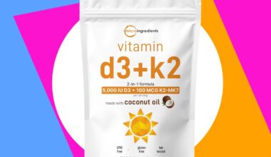 Micro Ingredients Vitamin D3 + K2 Softgells are 30% off on Amazon
