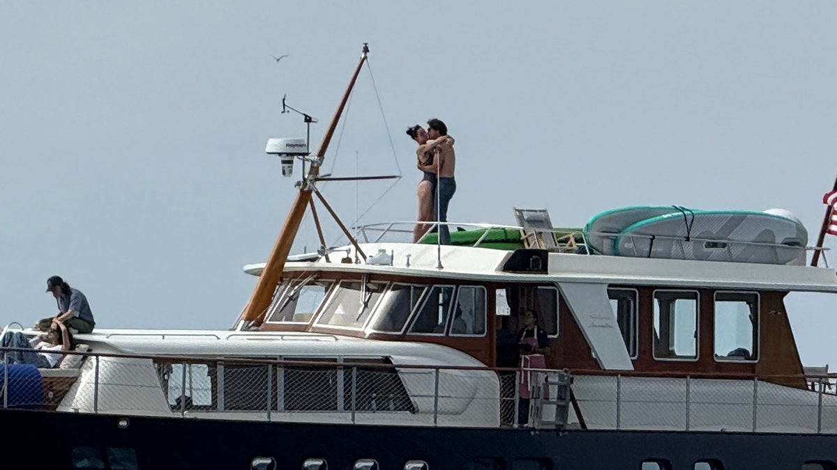 Katy Perry, Justin Trudeau kiss on a yacht off the coast of Santa Barbara.