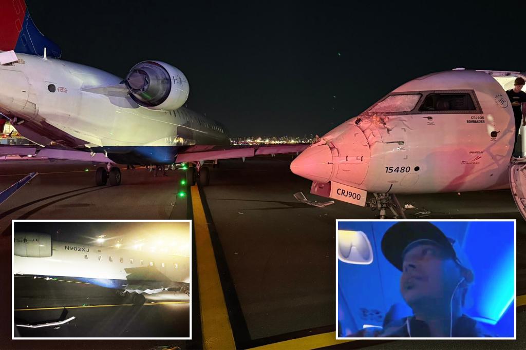 NYC Delta jets collide at LaGuardia Airport