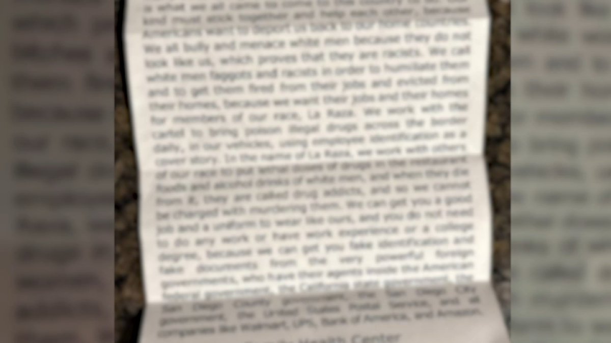 San Diego Police investigating hate messages in East Village – NBC 7 San Diego