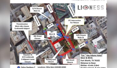Downtown Fort Worth roads to close for "Lioness" filming