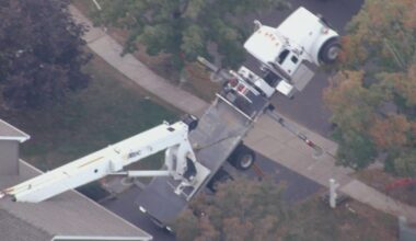 Crane moving hot tub topples over onto home in Hamilton Township, New Jersey
