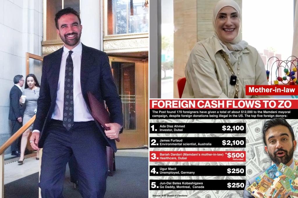 Mamdani's mayoral campaign took in $13,000 in illegal foreign campaign cash, records show