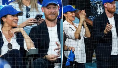 Meghan Markle and Prince Harry enjoy date night at Dodgers' World Series game