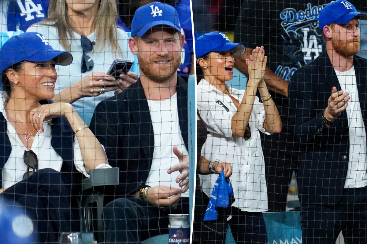 Meghan Markle and Prince Harry enjoy date night at Dodgers' World Series game