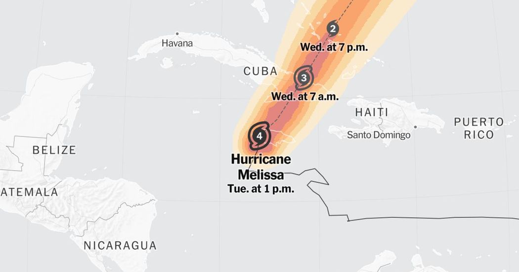 Hurricane Melissa Tracker: Latest Maps, Path and Forecast