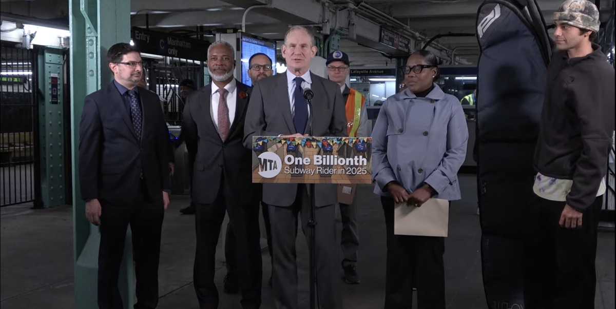 NYC subways celebrate 1 billionth rider in 2025, earlier than last year’s record