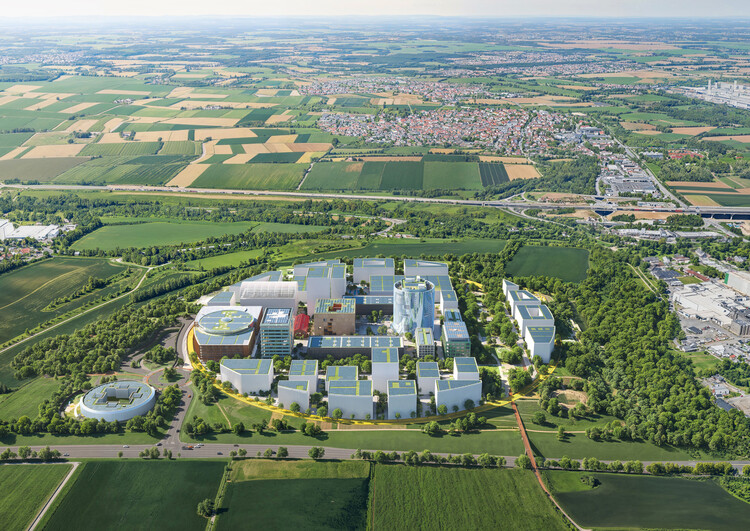 MVRDV Breaks Ground on the Innovation Park Artificial Intelligence Campus in Heilbronn, Germany - Image 1 of 17