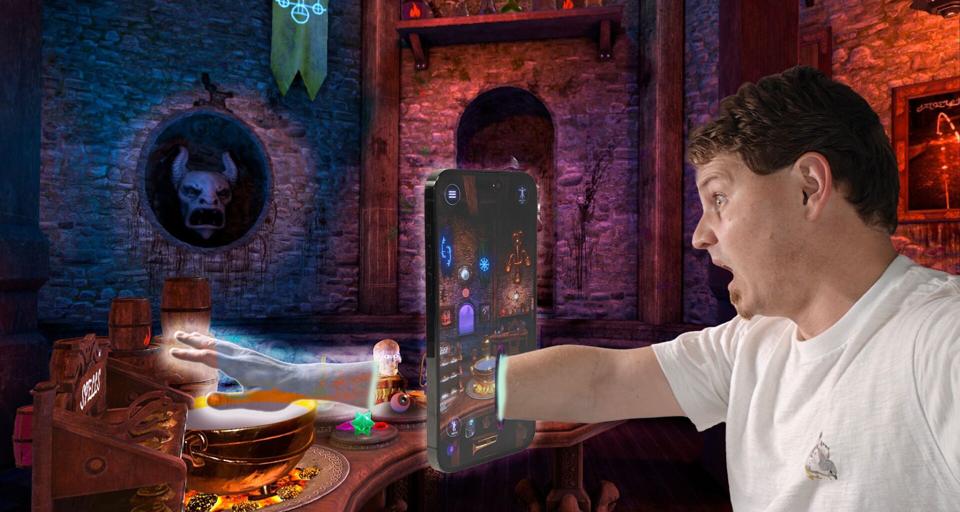 A hand-tracked VR game on a phone shouldn't be possible, but here we are