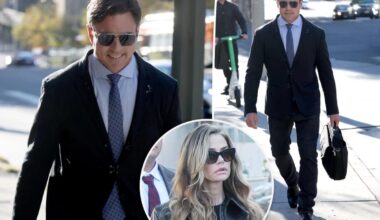 Denise Richards' ex Aaron Phypers all smiles after bailing out of jail