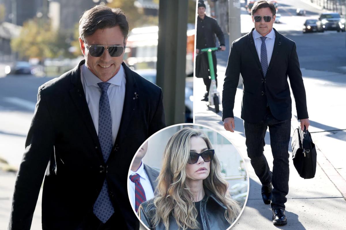 Denise Richards' ex Aaron Phypers all smiles after bailing out of jail