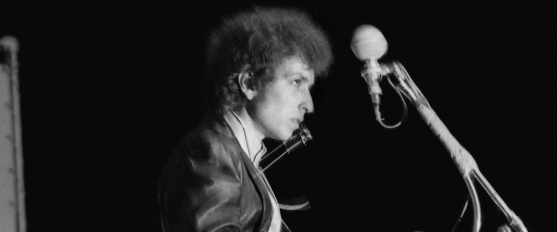 Bob Dylan performing at Newport Folk Festival