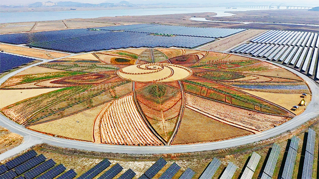 Solar City, Haenam-gun, Jeollanam-do, is also an enterprise city renewable energy industrial complex. courtesy of Haenam-gun.