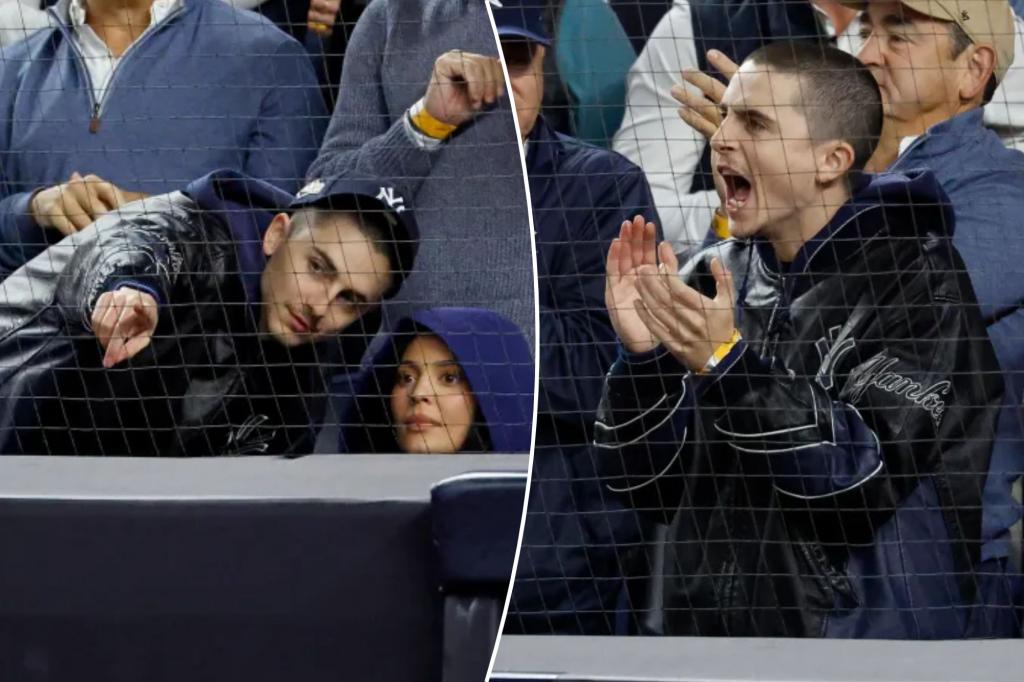 Timothee Chalamet, Kylie Jenner take in Yankees-Blue Jays Game 4