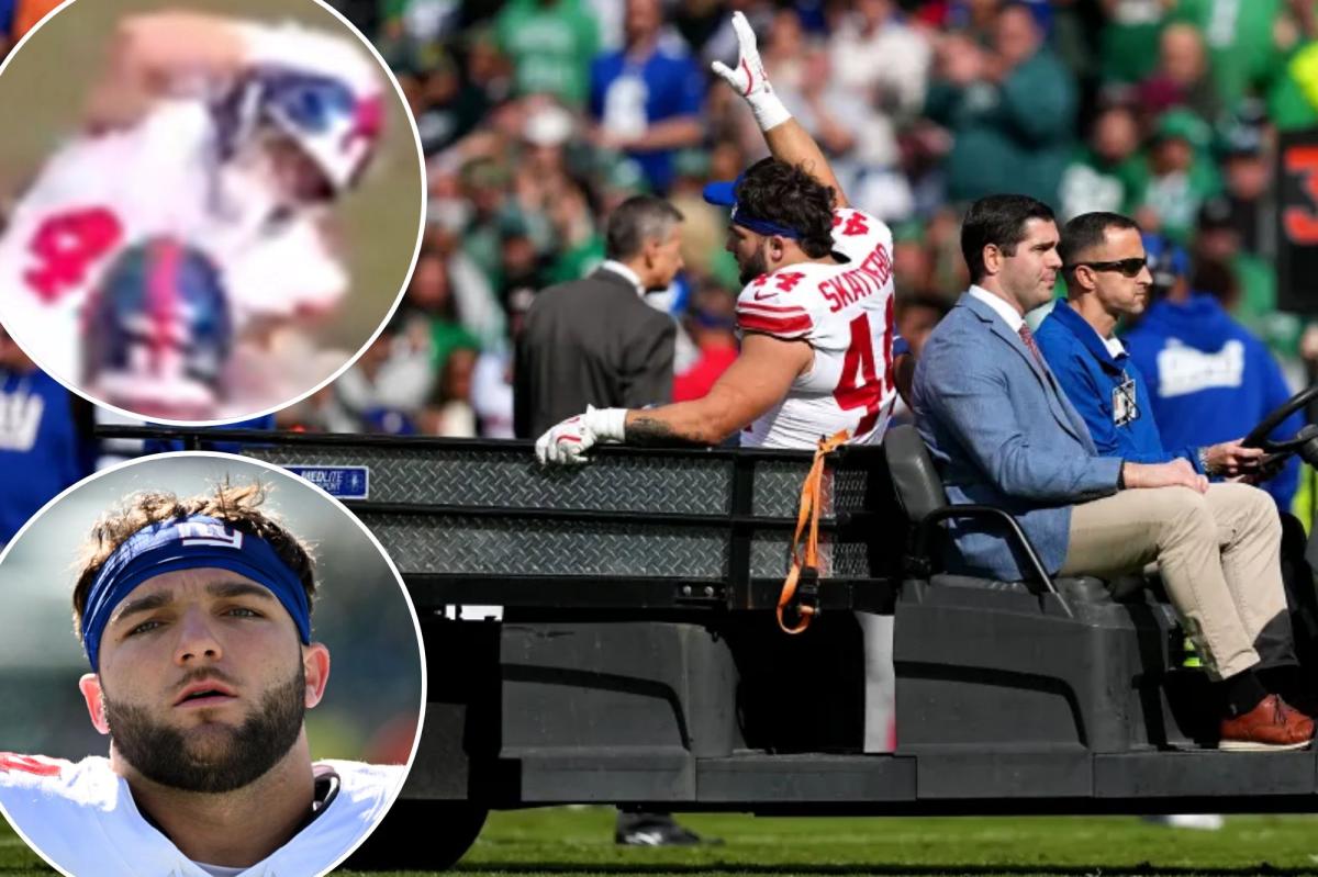 Cam Skattebo suffers horrifying leg injury that shocked Giants teammates
