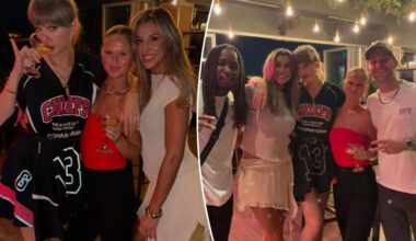 Taylor Swift, Travis Kelce celebrate Chiefs win at Kansas City hotspot