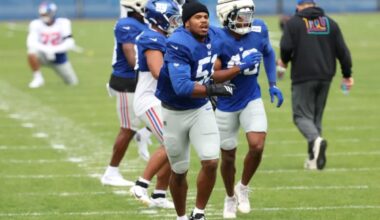 Abdul Carter lands on Giants injury report as he eyes sack breakout