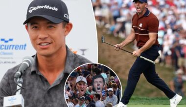 Collin Morikawa hits back at claims he egged on vile Ryder Cup fans