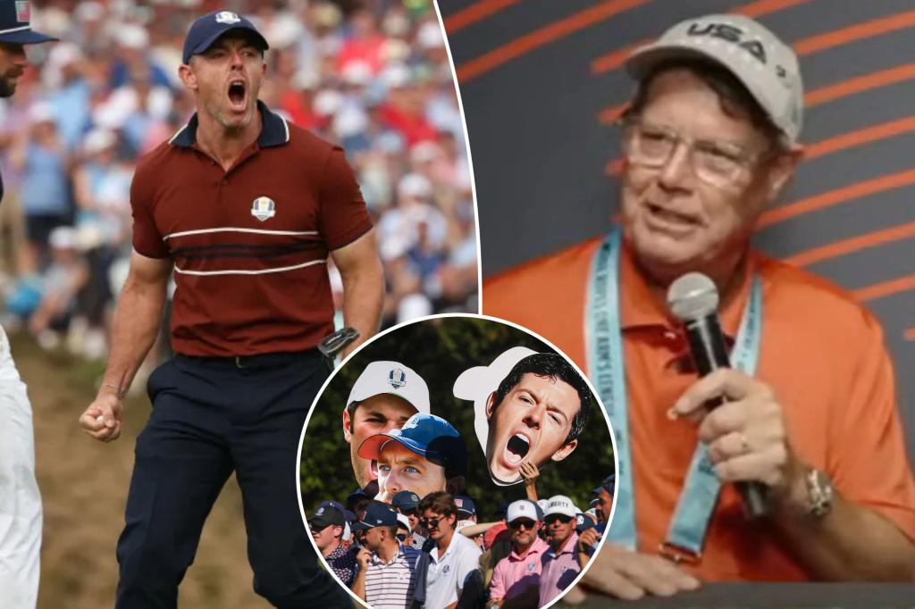 Rory McIlroy called out by ex-Ryder Cup captain over mixed takes on fans