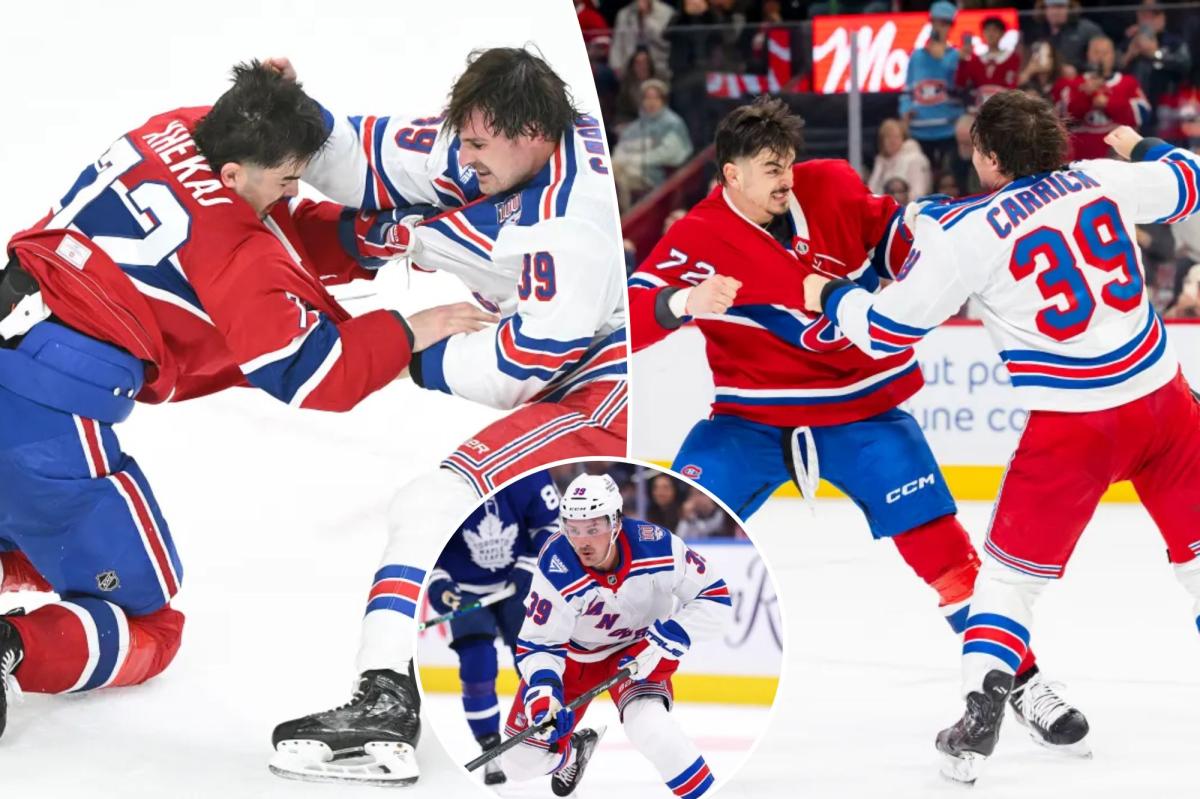 Sam Carrick's toughness improves Rangers' fourth line in more ways than one