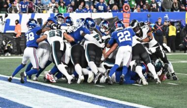 Eagles ran rampant with Tush Push in first half as vaunted play stymied Giants