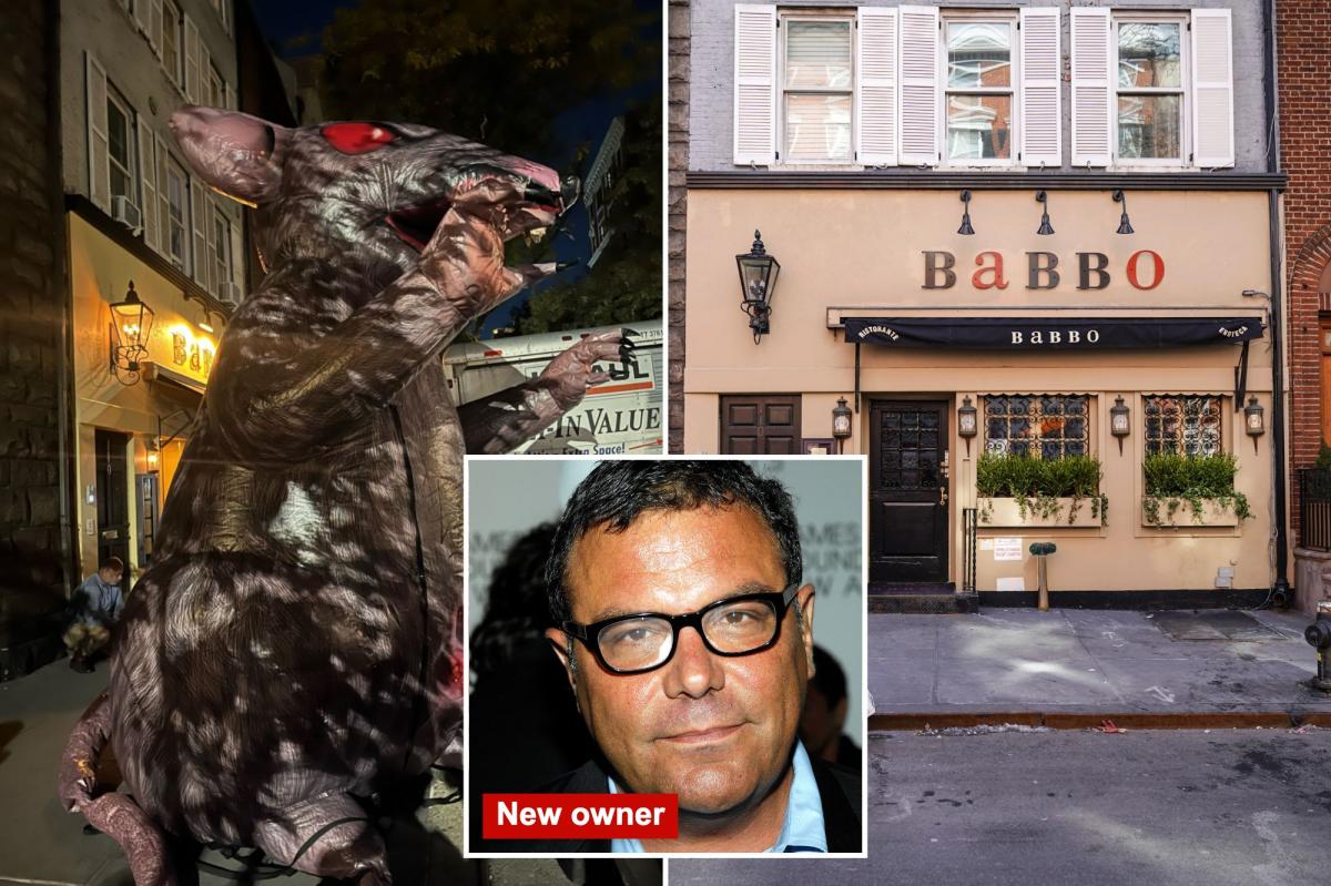 'Scabby the Rat' mascot slashed outside reopening of iconic NYC eatery Babbo -- sparking cops' raid