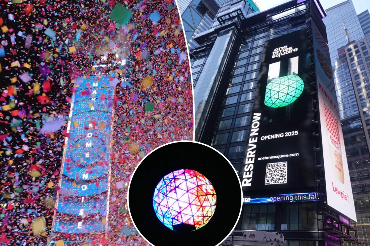 A first look at the new One Times Square New Year's ball