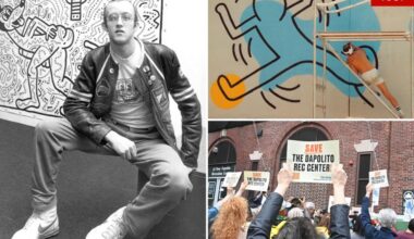 NYC pool complex with massive Keith Haring mural may be saved from demolition under next mayor