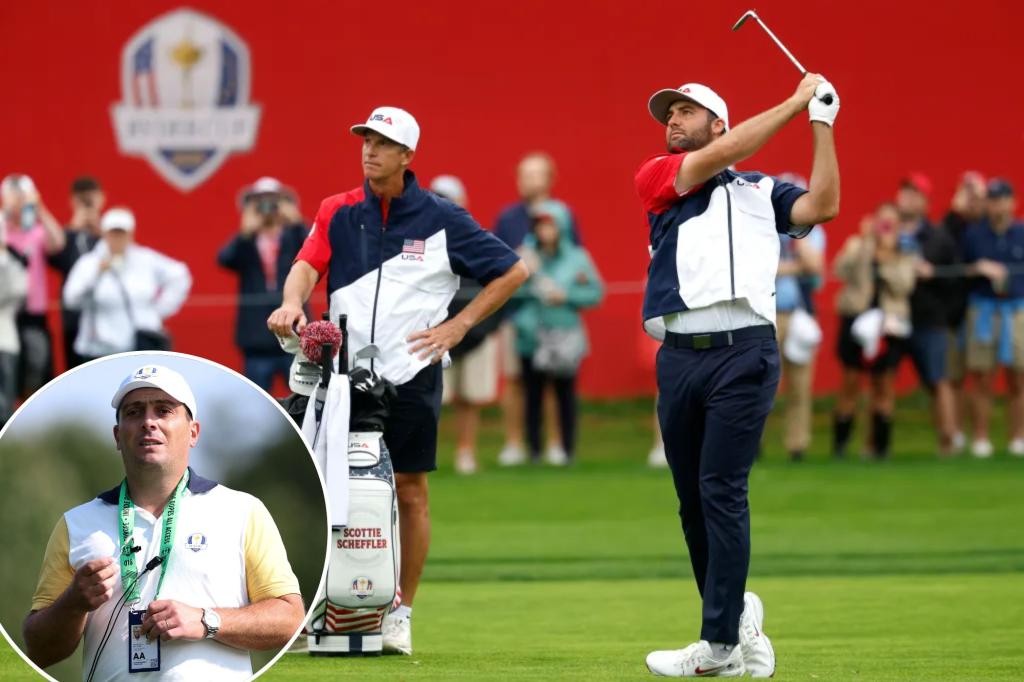 Scottie Scheffler's caddie clears air with Francesco Molinari after fiery Ryder Cup tiff