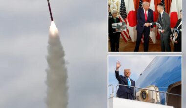 North Korea boasts missile test-firings as Trump makes South Korea visit