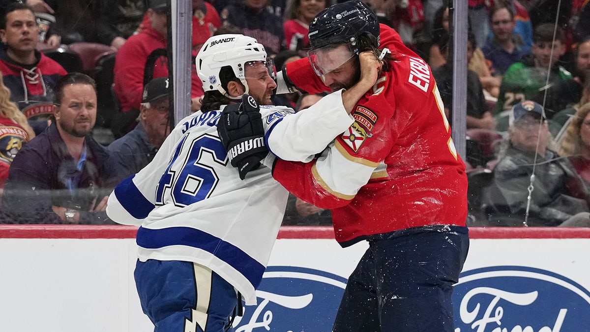 Scott Sabourin fights Aaron Ekblad