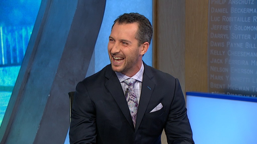 Ryan Callahan of NHL Network laughing.