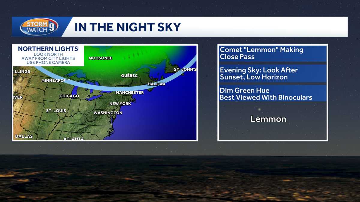 Comet, northern lights could be visible in New Hampshire