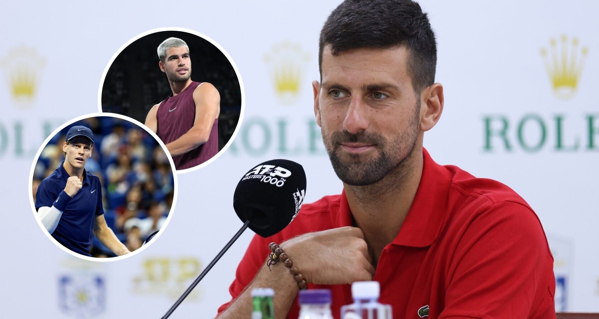 Novak Djokovic responds when asked if he thinks he can beat Jannik Sinner and Carlos Alcaraz over three set matches