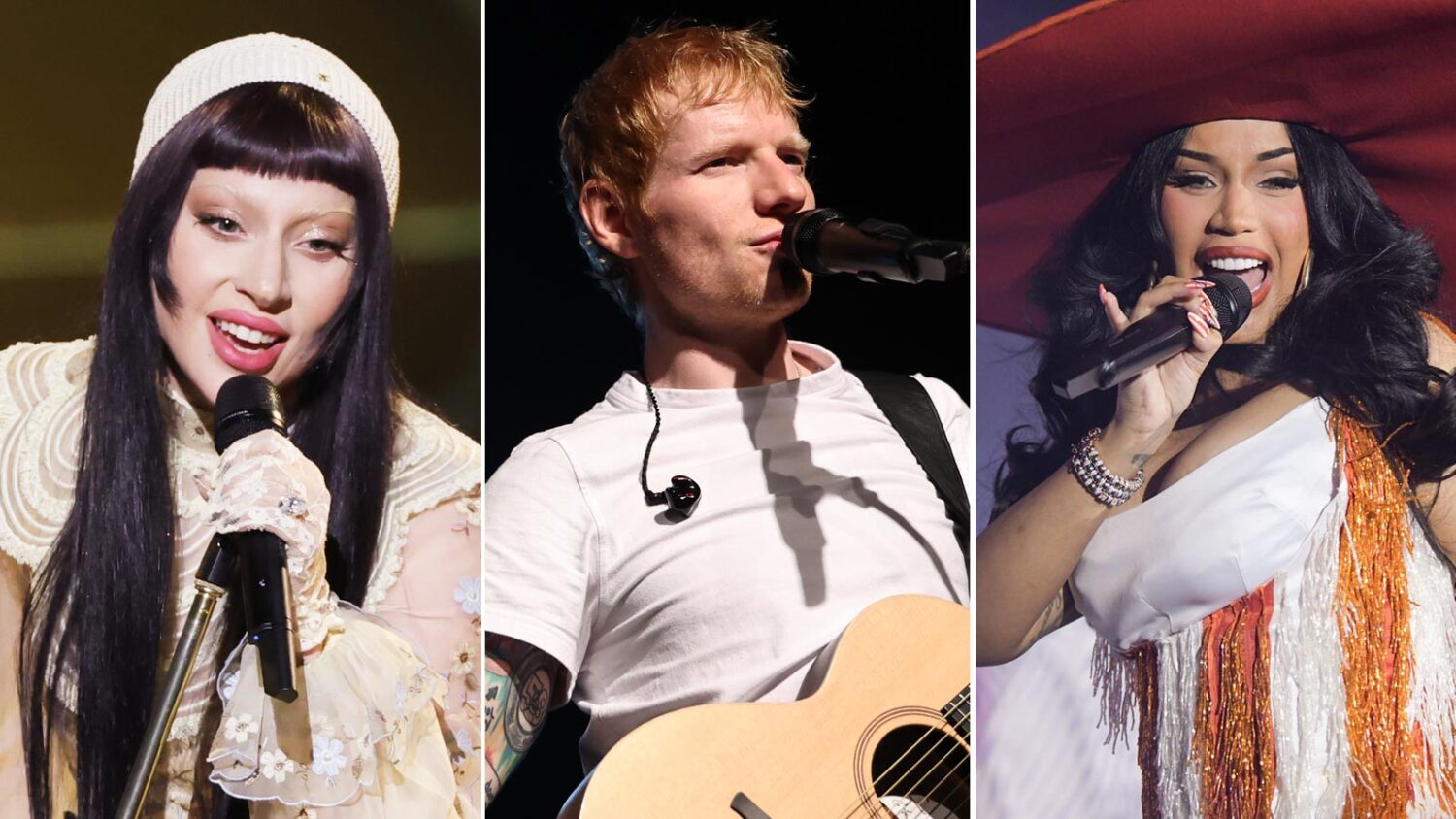 Lada Gaga, Ed Sheeran and Cardi B all have metro Phoenix concerts scheduled. (File photos via Getty...